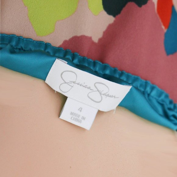 Jessica Simpson Vibrant Bold Colorful Floral Halter Neck Boho Long Maxi Dress 4 - Picture 7 of 16